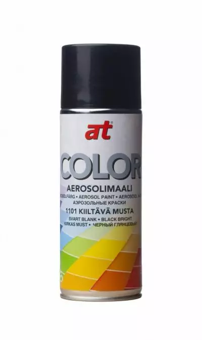 AT SPRAYMAALI KIILT MUSTA 520ML - Spraymaalit - 6416631011010 - 1