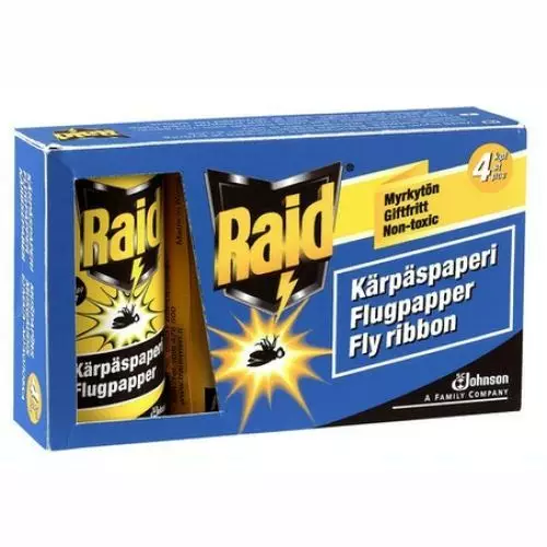 RAID KÄRPÄSPAPERI 4 KPL - Loukut ja karkotteet - 6414402171000 - 1