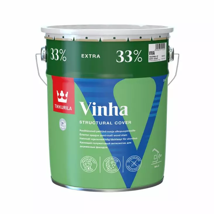 VINHA VVA 3,6 VALKOINEN - Peittävät puunsuojat - 6408070114520 - 2