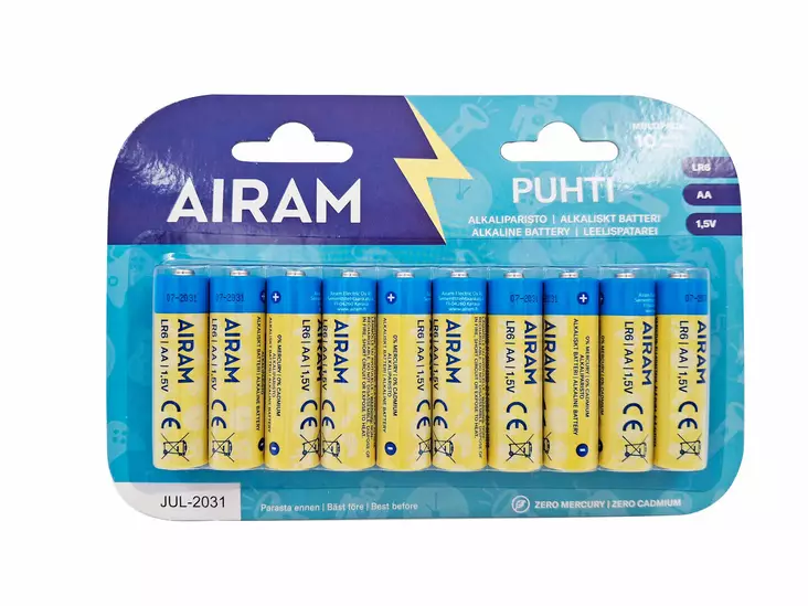 Airam paristo Puhti AA 10kpl/pkt - Paristot - 6435200143501 - 2