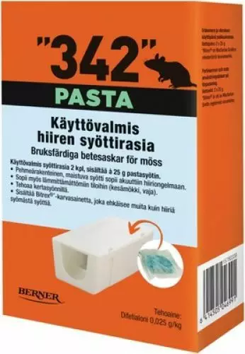 SYÖTTIRASIA PASTA 2X25G "342" - Loukut ja karkotteet - 6414505046991 - 1