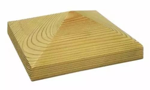 AITATOLPAN HATTU PUINEN 120X120X45MM - Aitalaudat ja aitatolpat - 6430040629802 - 1