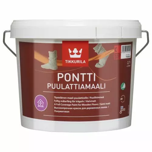 PONTTI PUULATTIAMAALI A 2,7 PH - Lattiamaalit - 6408070101223 - 1