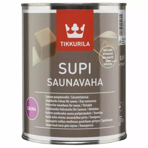 SUPI SAUNAVAHA VÄRITÖN 0,9L - Vahat ja öljyt - 6408070051894 - 1