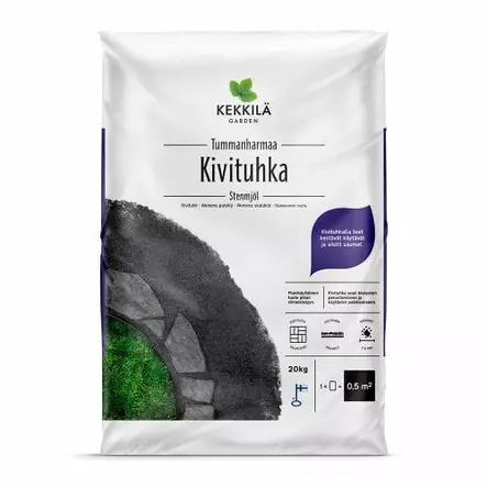 KEKKILÄ KIVITUHKA TUMMANH. 20KG - Kuorikatteet - 6433000100755 - 1