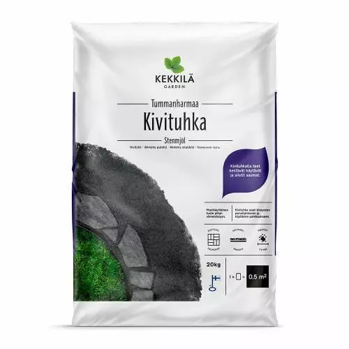 KEKKILÄ KIVITUHKA TUMMANH. 20KG - Kuorikatteet - 6433000100755 - 1
