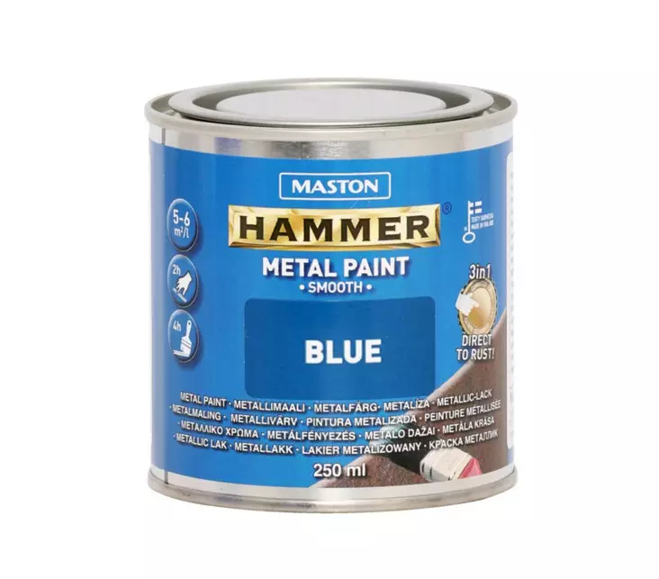 MASTON HAMMER SIN 250ML - Metallimaalit ja kuumakestomaalit - 6412498860075 - 1