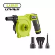Ryobi ilmapumppu/puhallin RVI4-0 - Monitoimityökalut - 4892210239556 - 1