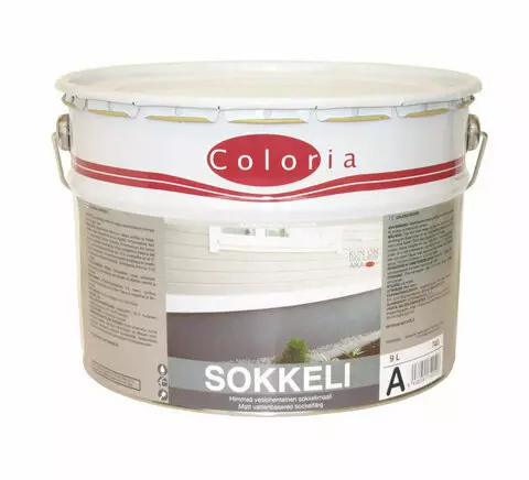 COLORIA SOKKELIMAALI 9,0L A - Sokkelimaalit - 6438041740106 - 1
