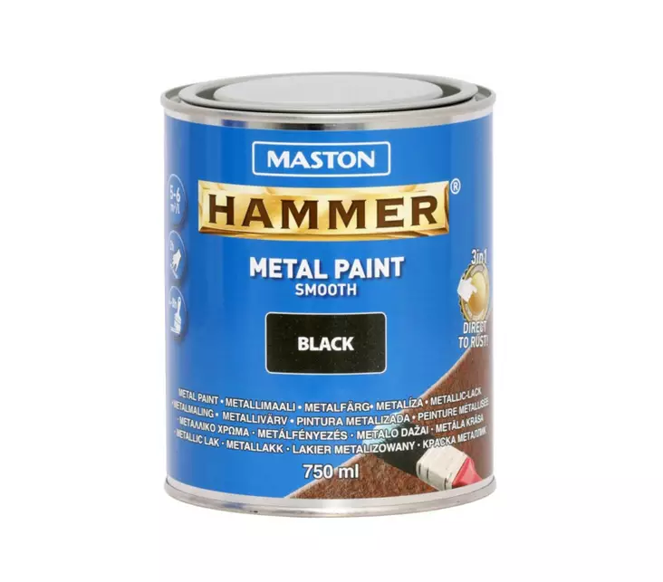 MASTON HAMMER MUS 750ML - Metallimaalit ja kuumakestomaalit - 6412490012076 - 1