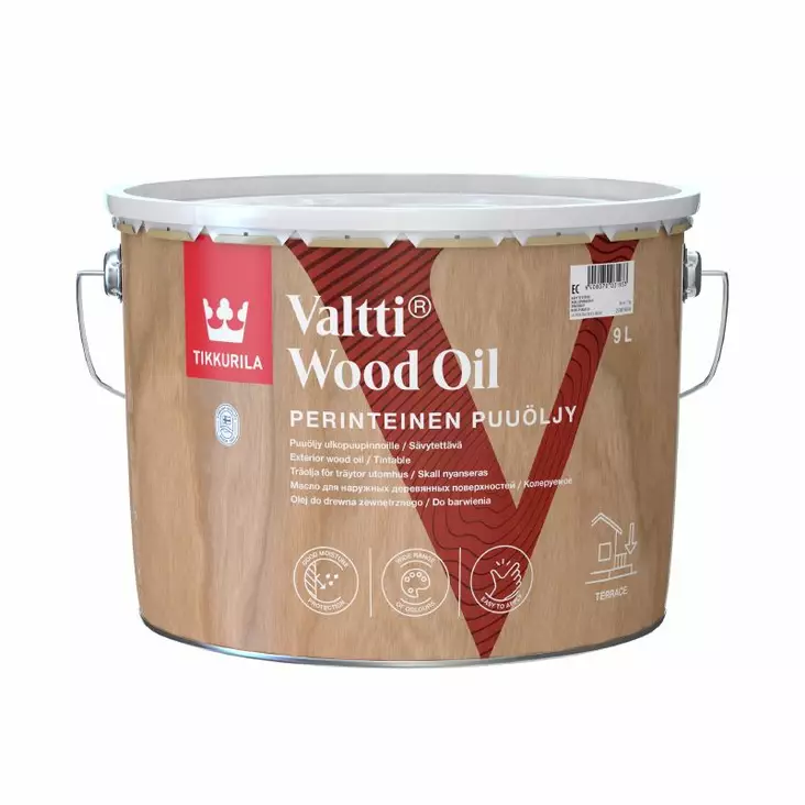 VALTTI WOOD OIL 7,2L KIRKAS - Puuöljyt - 6408070144886 - 1