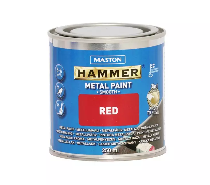 MASTON HAMMER PUN 250ML - Metallimaalit ja kuumakestomaalit - 6412498860068 - 1