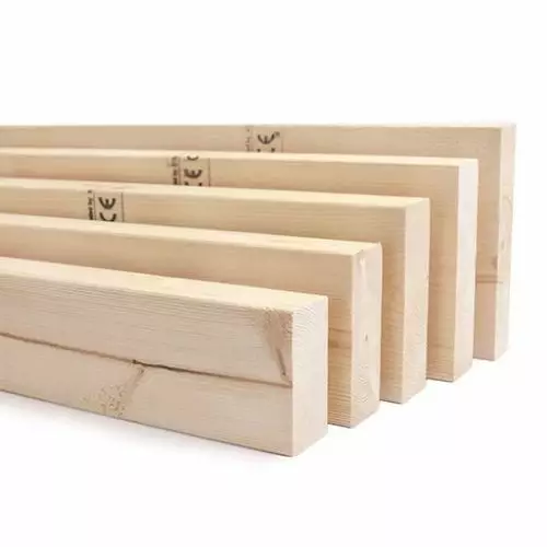 Mitallistettu kuusi 48x148x4800mm C24 - Mitallistettu puutavara - 38WA - 1